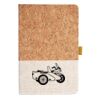 Cork And Heathered Fabric Hardcover Journal 5.5" X 8.25" Thumbnail