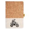Cork And Heathered Fabric Hardcover Journal 5.5" X 8.25" Thumbnail