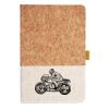 Cork And Heathered Fabric Hardcover Journal 5.5" X 8.25" Thumbnail