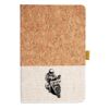 Cork And Heathered Fabric Hardcover Journal 5.5" X 8.25" Thumbnail