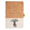 Cork And Heathered Fabric Hardcover Journal 5.5" X 8.25" Thumbnail