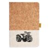 Cork And Heathered Fabric Hardcover Journal 5.5" X 8.25" Thumbnail