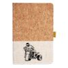 Cork And Heathered Fabric Hardcover Journal 5.5" X 8.25" Thumbnail