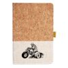 Cork And Heathered Fabric Hardcover Journal 5.5" X 8.25" Thumbnail