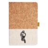Cork And Heathered Fabric Hardcover Journal 5.5" X 8.25" Thumbnail