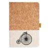Cork And Heathered Fabric Hardcover Journal 5.5" X 8.25" Thumbnail