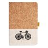 Cork And Heathered Fabric Hardcover Journal 5.5" X 8.25" Thumbnail
