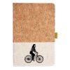 Cork And Heathered Fabric Hardcover Journal 5.5" X 8.25" Thumbnail