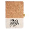 Cork And Heathered Fabric Hardcover Journal 5.5" X 8.25" Thumbnail