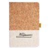 Cork And Heathered Fabric Hardcover Journal 5.5" X 8.25" Thumbnail