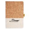 Cork And Heathered Fabric Hardcover Journal 5.5" X 8.25" Thumbnail