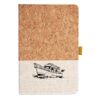 Cork And Heathered Fabric Hardcover Journal 5.5" X 8.25" Thumbnail