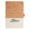 Cork And Heathered Fabric Hardcover Journal 5.5" X 8.25" Thumbnail