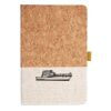 Cork And Heathered Fabric Hardcover Journal 5.5" X 8.25" Thumbnail
