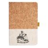 Cork And Heathered Fabric Hardcover Journal 5.5" X 8.25" Thumbnail