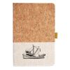 Cork And Heathered Fabric Hardcover Journal 5.5" X 8.25" Thumbnail