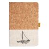 Cork And Heathered Fabric Hardcover Journal 5.5" X 8.25" Thumbnail