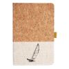 Cork And Heathered Fabric Hardcover Journal 5.5" X 8.25" Thumbnail