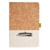 Cork And Heathered Fabric Hardcover Journal 5.5" X 8.25" Thumbnail