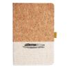 Cork And Heathered Fabric Hardcover Journal 5.5" X 8.25" Thumbnail