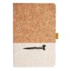 Cork And Heathered Fabric Hardcover Journal 5.5" X 8.25" Thumbnail