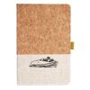 Cork And Heathered Fabric Hardcover Journal 5.5" X 8.25" Thumbnail