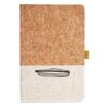 Cork And Heathered Fabric Hardcover Journal 5.5" X 8.25" Thumbnail