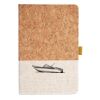 Cork And Heathered Fabric Hardcover Journal 5.5" X 8.25" Thumbnail