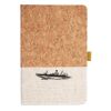 Cork And Heathered Fabric Hardcover Journal 5.5" X 8.25" Thumbnail