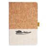 Cork And Heathered Fabric Hardcover Journal 5.5" X 8.25" Thumbnail