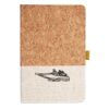 Cork And Heathered Fabric Hardcover Journal 5.5" X 8.25" Thumbnail