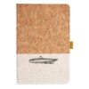 Cork And Heathered Fabric Hardcover Journal 5.5" X 8.25" Thumbnail