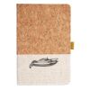 Cork And Heathered Fabric Hardcover Journal 5.5" X 8.25" Thumbnail