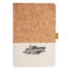 Cork And Heathered Fabric Hardcover Journal 5.5" X 8.25" Thumbnail