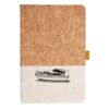 Cork And Heathered Fabric Hardcover Journal 5.5" X 8.25" Thumbnail