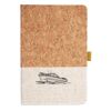 Cork And Heathered Fabric Hardcover Journal 5.5" X 8.25" Thumbnail