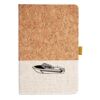 Cork And Heathered Fabric Hardcover Journal 5.5" X 8.25" Thumbnail