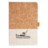 Cork And Heathered Fabric Hardcover Journal 5.5" X 8.25" Thumbnail
