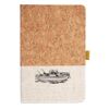 Cork And Heathered Fabric Hardcover Journal 5.5" X 8.25" Thumbnail