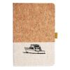 Cork And Heathered Fabric Hardcover Journal 5.5" X 8.25" Thumbnail