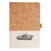 Cork And Heathered Fabric Hardcover Journal 5.5" X 8.25" Thumbnail