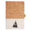 Cork And Heathered Fabric Hardcover Journal 5.5" X 8.25" Thumbnail
