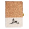 Cork And Heathered Fabric Hardcover Journal 5.5" X 8.25" Thumbnail