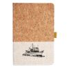 Cork And Heathered Fabric Hardcover Journal 5.5" X 8.25" Thumbnail