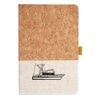 Cork And Heathered Fabric Hardcover Journal 5.5" X 8.25" Thumbnail