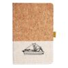 Cork And Heathered Fabric Hardcover Journal 5.5" X 8.25" Thumbnail