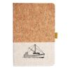 Cork And Heathered Fabric Hardcover Journal 5.5" X 8.25" Thumbnail