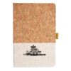 Cork And Heathered Fabric Hardcover Journal 5.5" X 8.25" Thumbnail