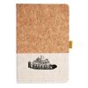Cork And Heathered Fabric Hardcover Journal 5.5" X 8.25" Thumbnail