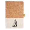 Cork And Heathered Fabric Hardcover Journal 5.5" X 8.25" Thumbnail